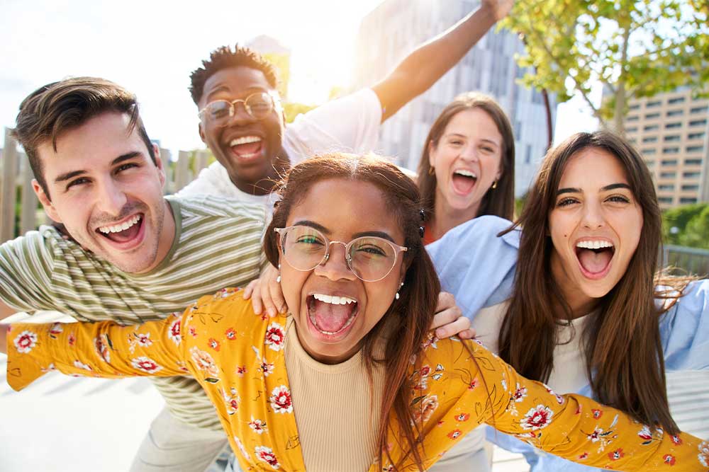 millenials having fun